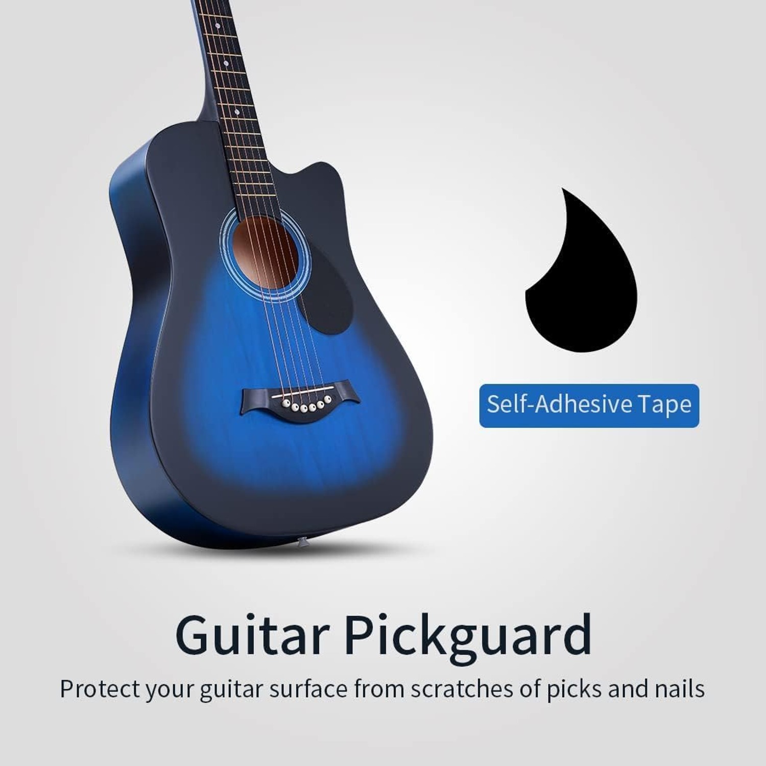 OMZZ 41-Inch Acoustic Guitar Starter Bundle: image 5