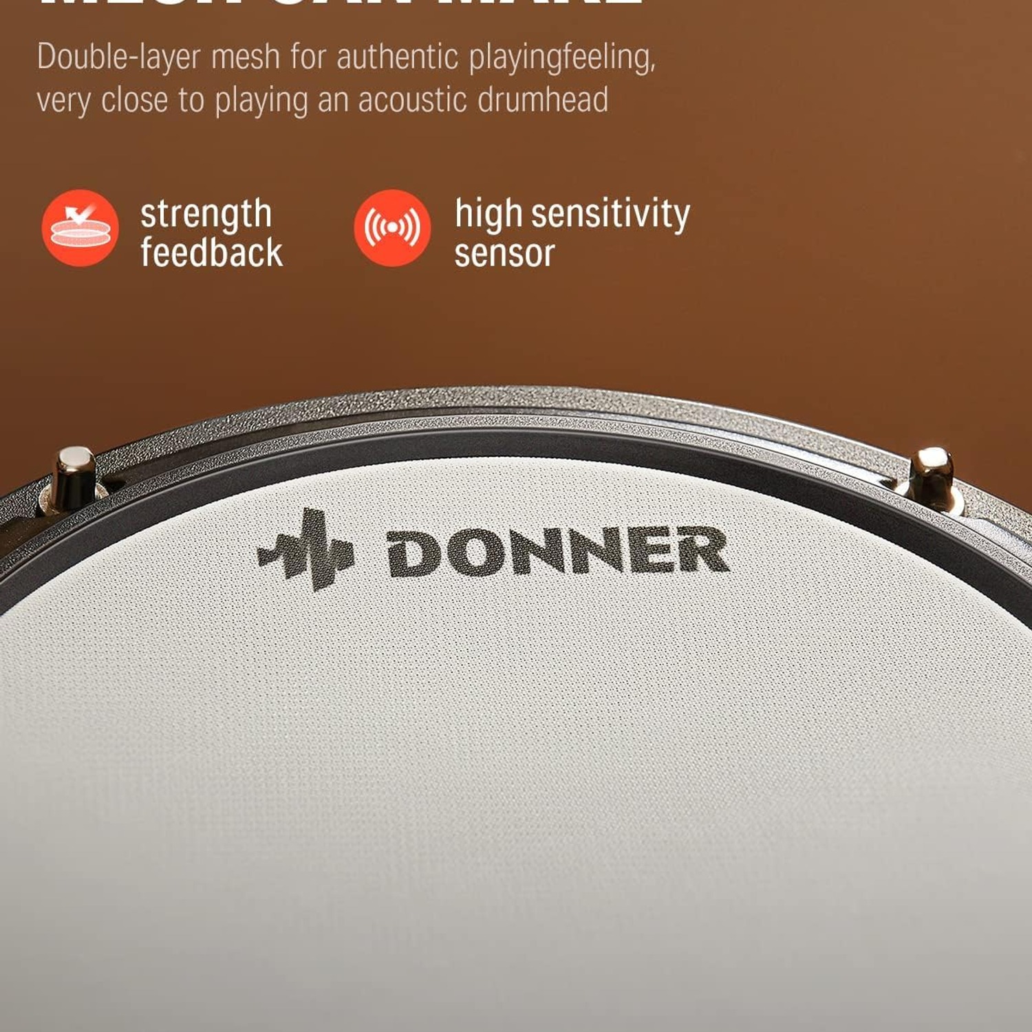 Donner DED-80 Electronic Drum Kit with Mesh Heads: image 7