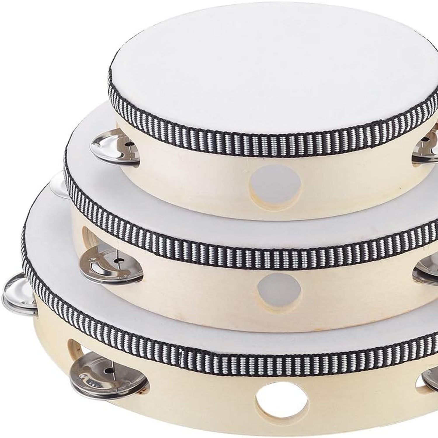 Kids Tambourine 6 Inch Birch Hand Drum: image 8