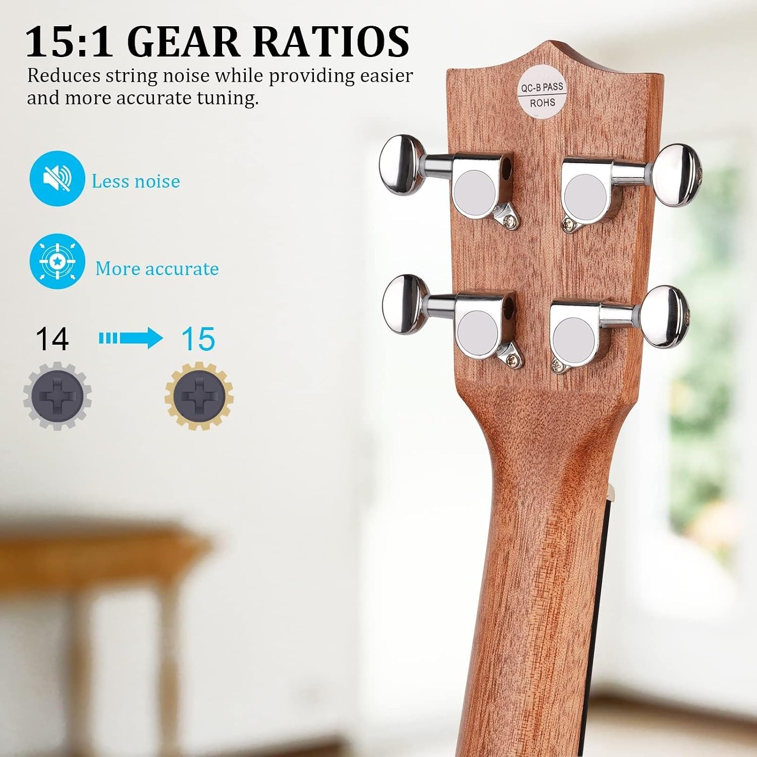 Hricane Sapele Soprano Ukulele for Kids
