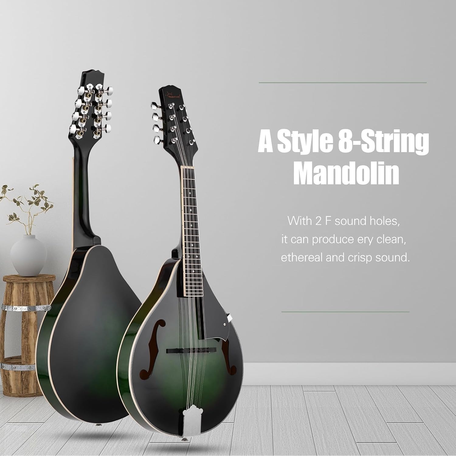 A-Style 8-String Mandolin with Storage Bag: image 4